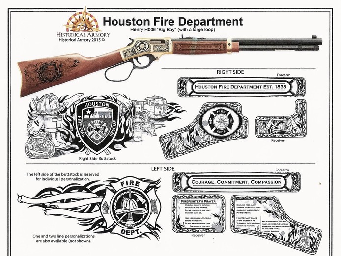 Houston Fire Department Commemorative Rifle at Black Gold Guns & Ammo